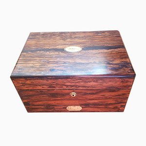 Antique Victorian Ladies Vanity Rosewood Case-QDP-703340