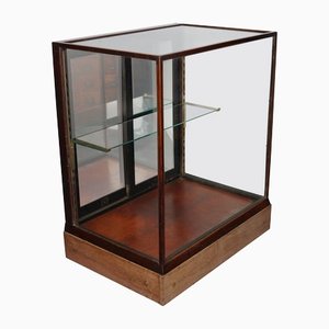 Antique Victorian Mahogany Shop Display Cabinet-XO-1179535