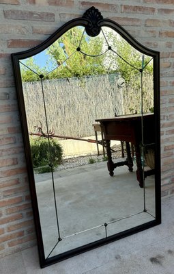 Antique Victorian Oak Wall Mirror, 1890s-NOU-2035936