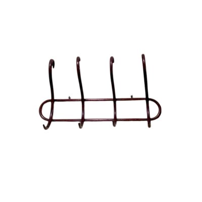 Antique Wall Coat Rack in Bentwood with Four Hangers-TCS-2027922