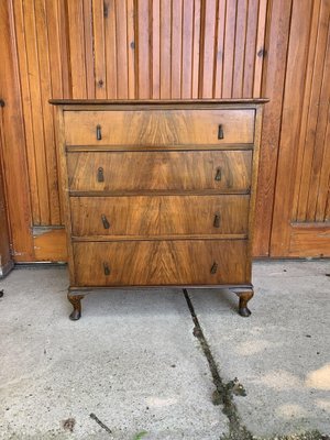 Antique Walnut Bedroom Chest of Drawers-OXJ-1293459