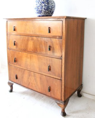 Antique Walnut Bedroom Chest of Drawers-OXJ-1293459