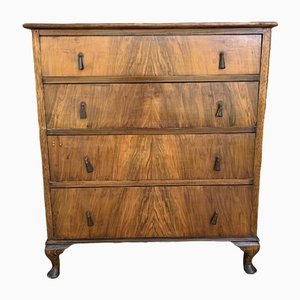 Antique Walnut Bedroom Chest of Drawers-OXJ-1293459