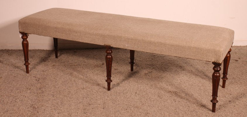 Antique Walnut Bench, 1800s-HPU-1819312