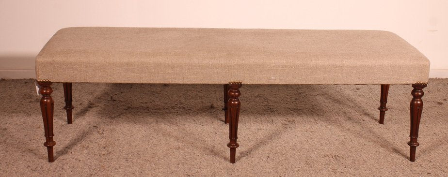 Antique Walnut Bench, 1800s-HPU-1819312