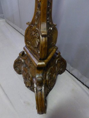 Antique Walnut Lamp Foot-WSV-605470