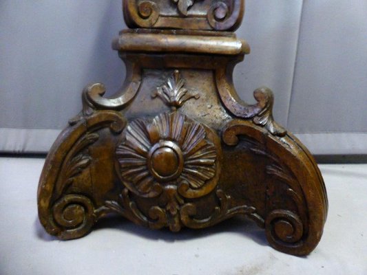 Antique Walnut Lamp Foot-WSV-605470