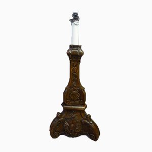 Antique Walnut Lamp Foot-WSV-605470