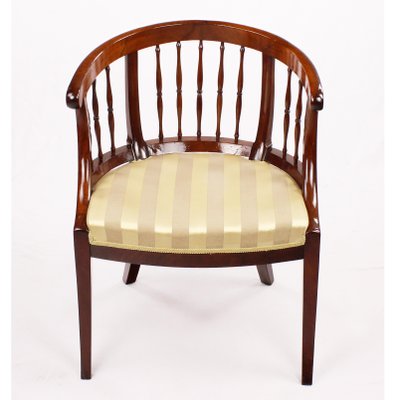 Antique Walnut Reupholstered Armchair-GCQ-714013