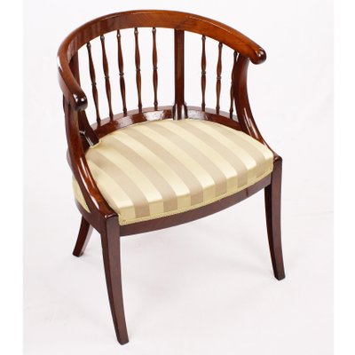 Antique Walnut Reupholstered Armchair-GCQ-714013