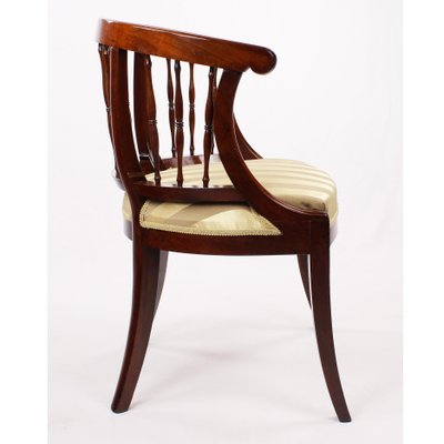 Antique Walnut Reupholstered Armchair-GCQ-714013