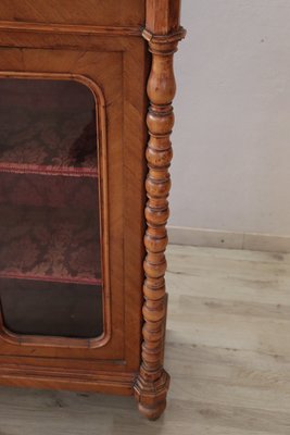 Antique Walnut Vitrine, 1850s-DCO-1180424