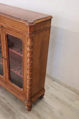 Antique Walnut Vitrine, 1850s-DCO-1180424