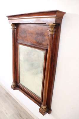 Antique Walnut Wall Mirror, 1800s-DCO-1215773