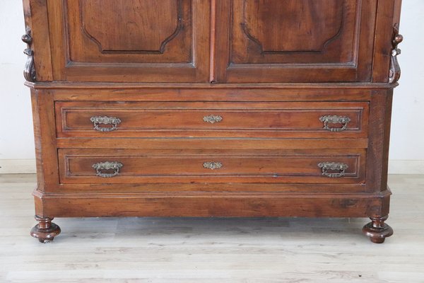 Antique Walnut Wardrobe, 1880s-DCO-1313022