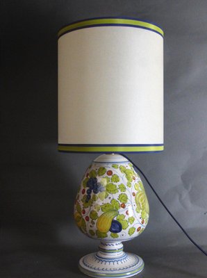 Antique White and Green Table Lamp-WSV-1422375