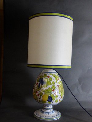 Antique White and Green Table Lamp-WSV-1422375