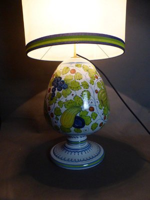 Antique White and Green Table Lamp-WSV-1422375