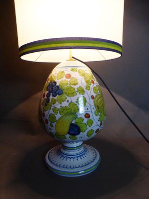 Antique White and Green Table Lamp-WSV-1422375