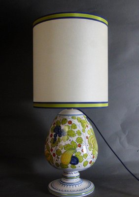 Antique White and Green Table Lamp-WSV-1422375