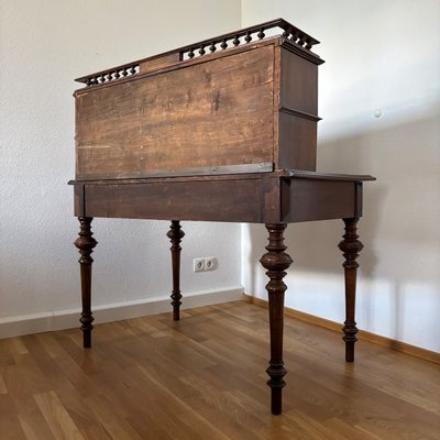 Antique Wilhelminian Style Walnut Desk-ALF-2033599