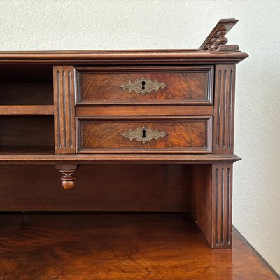 Antique Wilhelminian Style Walnut Desk-ALF-2033599