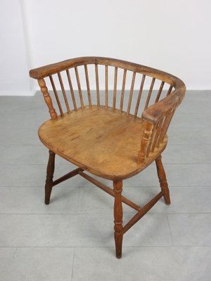 Antique Windsor Chairs with Low Back, Set of 2-HGJ-1318632