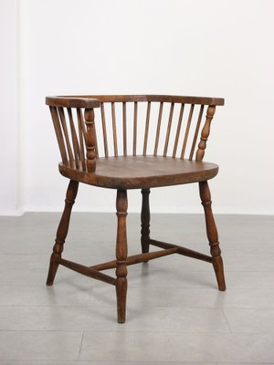 Antique Windsor Chairs with Low Back, Set of 2-HGJ-1318632