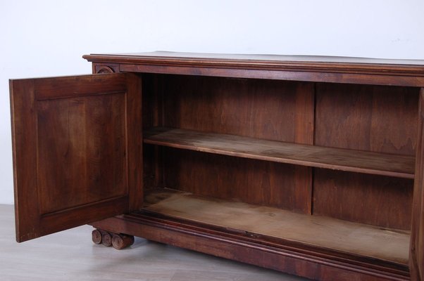 Antique Wood Chest of Drawers with Mirror, 1900s-XSG-695917