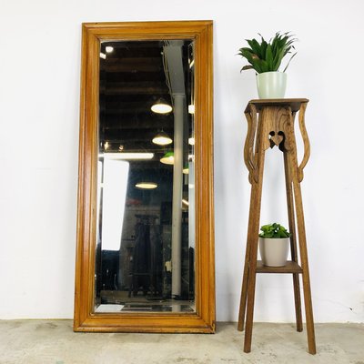 Antique Wood Frame Mirror-LCQ-1343983