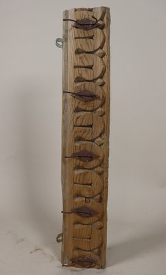 Antique Wood Handcarved Wall Coat Rack, 1890s-UZN-1804121