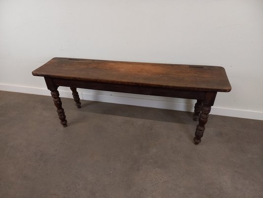 Antique Wooden Bench, 1890s-TUK-2041361