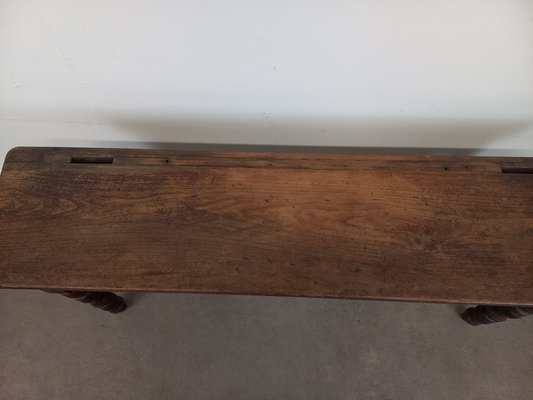 Antique Wooden Bench, 1890s-TUK-2041361