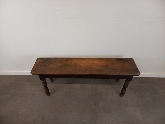 Antique Wooden Bench, 1890s-TUK-2041361