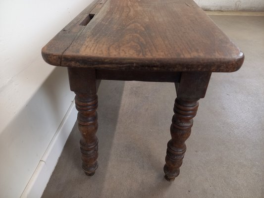 Antique Wooden Bench, 1890s-TUK-2041361