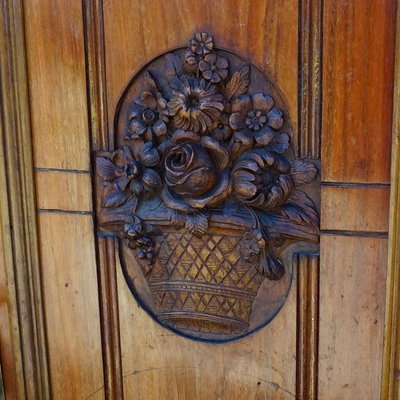 Antique Wooden Carved Cupboard with Several Carvings-KJP-1149265