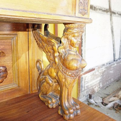 Antique Wooden Carved Cupboard with Several Carvings-KJP-1149265