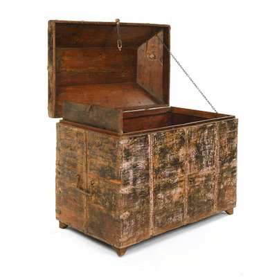 Antique Wooden Chest, 1920s-NQ-654000