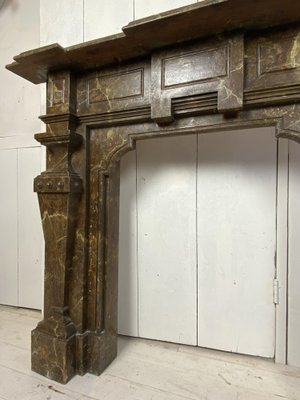 Antique Wooden Fireplace Mantle, 1900s-WZZ-1121749