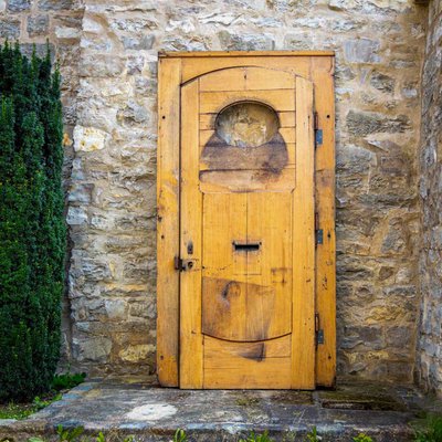 Antique Wooden Front Door, Late 19th Century-VEI-2021286