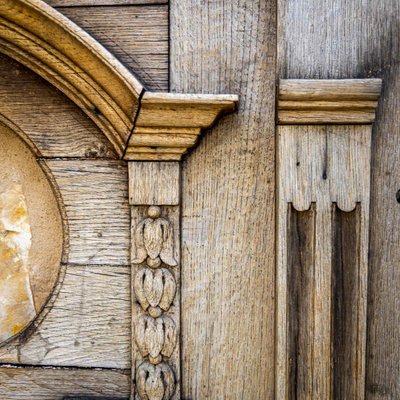 Antique Wooden Front Door, Late 19th Century-VEI-2021286