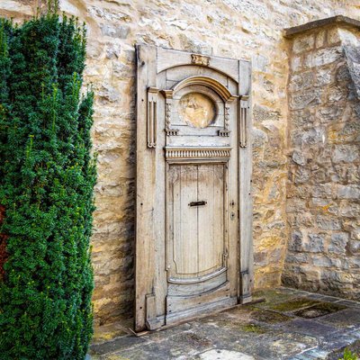 Antique Wooden Front Door, Late 19th Century-VEI-2021286