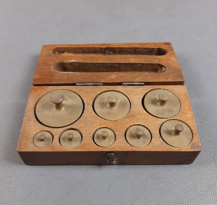 Antique Wooden Glass Pharmacy Scales, 1890s-PWG-2027130