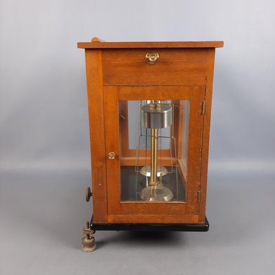 Antique Wooden Glass Pharmacy Scales, 1890s-PWG-2027130