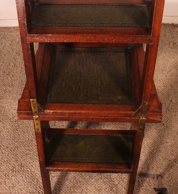 Antique Wooden Library Stepladder-HPU-2035055