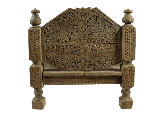 Antique Wooden Swat Valley Prayer Board, Northern Pakistan, 1890s-UZN-1389251