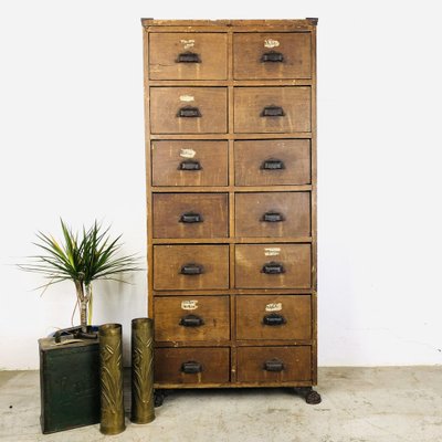 Antique Workshop Chest of Drawers-LCQ-1362806