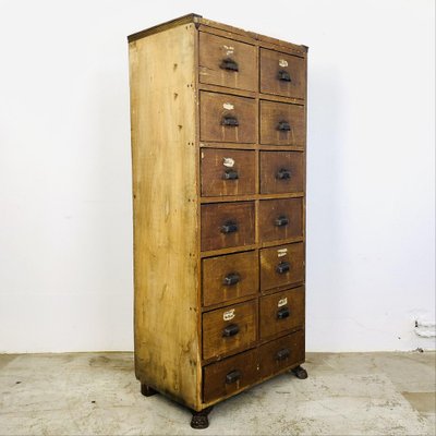 Antique Workshop Chest of Drawers-LCQ-1362806