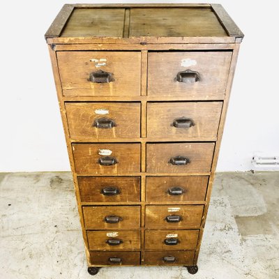 Antique Workshop Chest of Drawers-LCQ-1362806