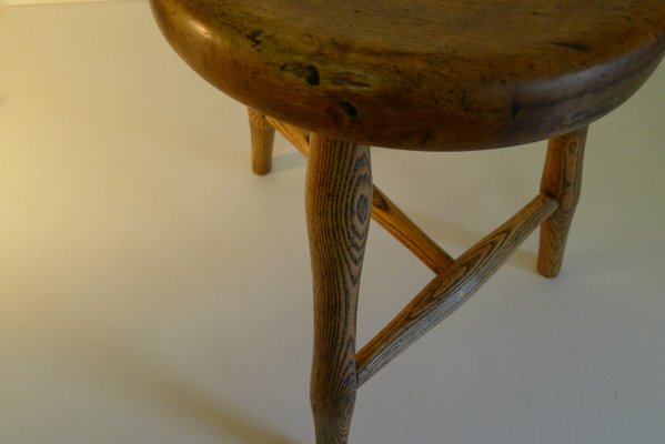 Antique Workshop Stool in Ash and Maple-VRE-832644